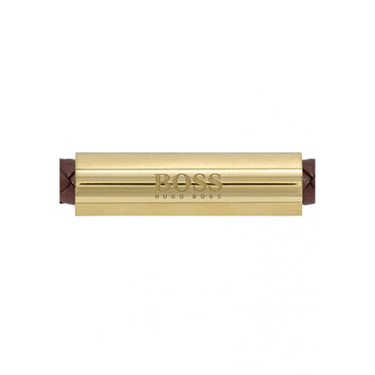 Hugo Boss Braided Leather Bracelet Dark Brown