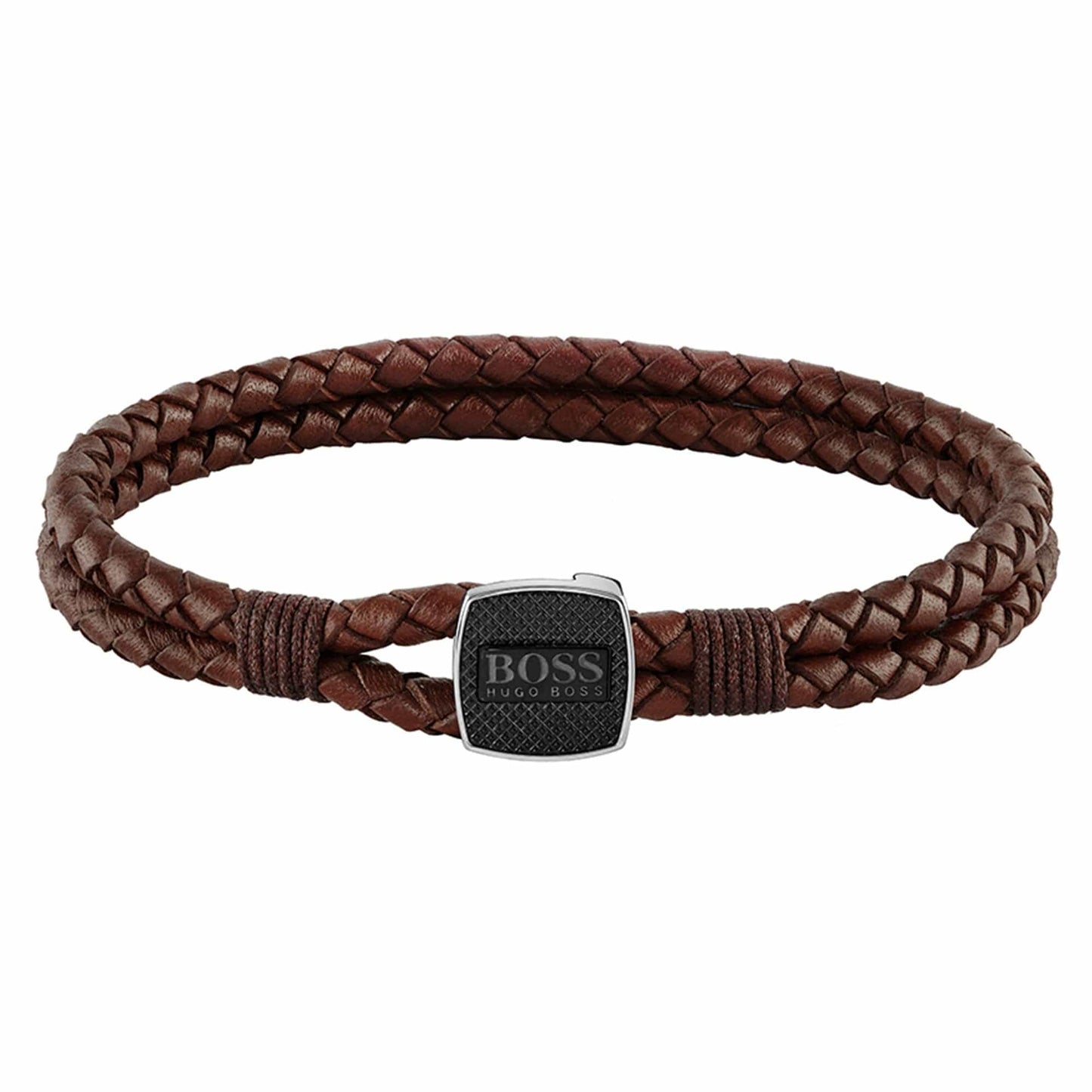 Hugo Boss Twin Rope Braclet Dark Brown