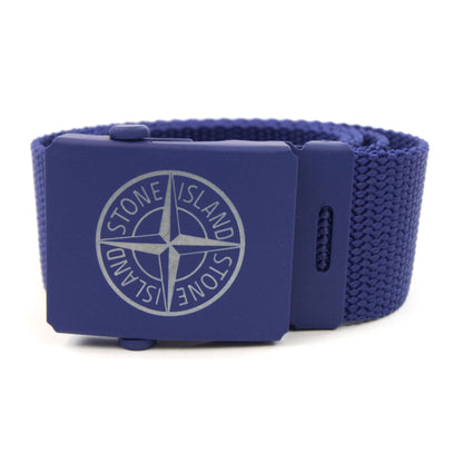 Stone Island Junior 90467 Logo Belt Blue V0027