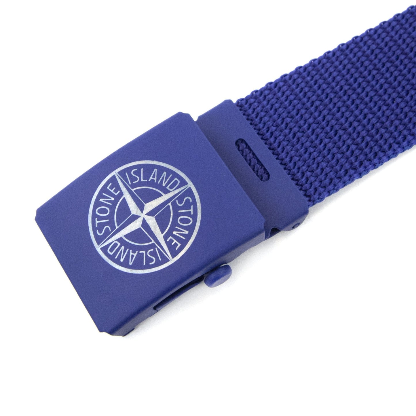 Stone Island Junior 90467 Logo Belt Blue V0027