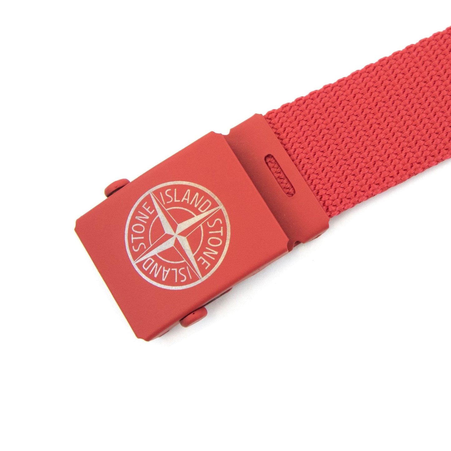 Stone Island Junior 90467 Logo Belt Red V0010