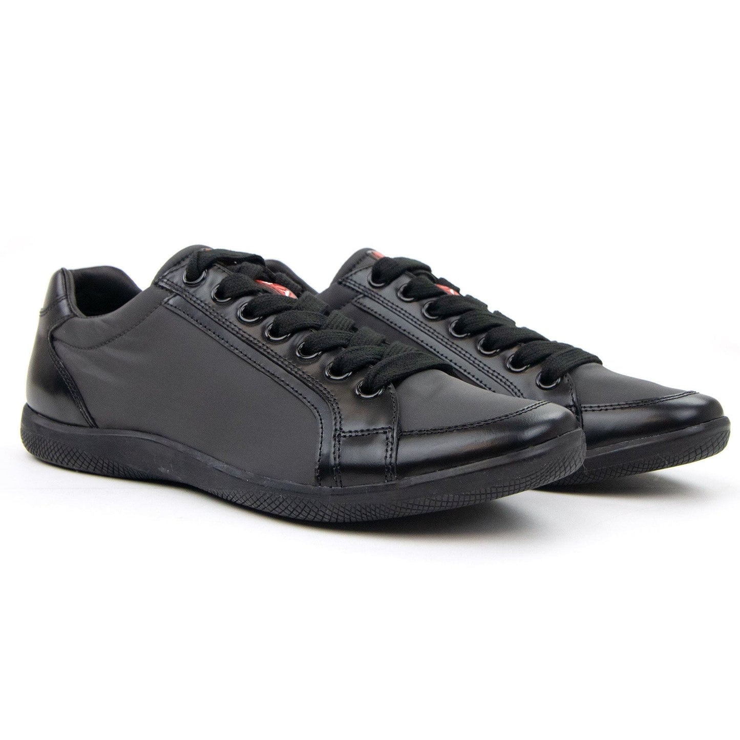 Prada Nylon Spazzola Sneaker Grey/black