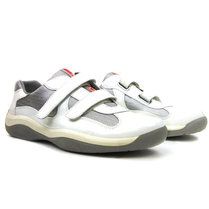 Prada Americas Cup Strap Sneaker White