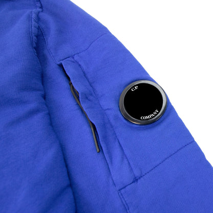 Cp Company Funnel Neck Watch-viewer Lens Zip Up Sweatshirt Blue 854