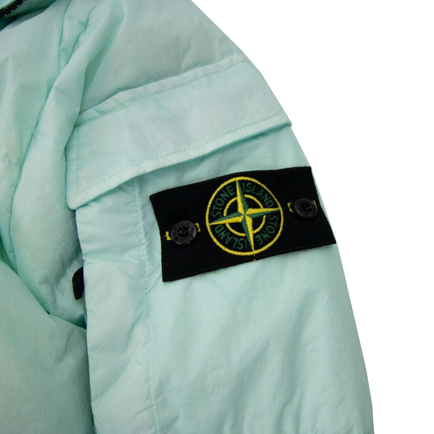 Stone Island 40223 Garment Dyed Crinkle Reps R-ny Down Aqua V0044