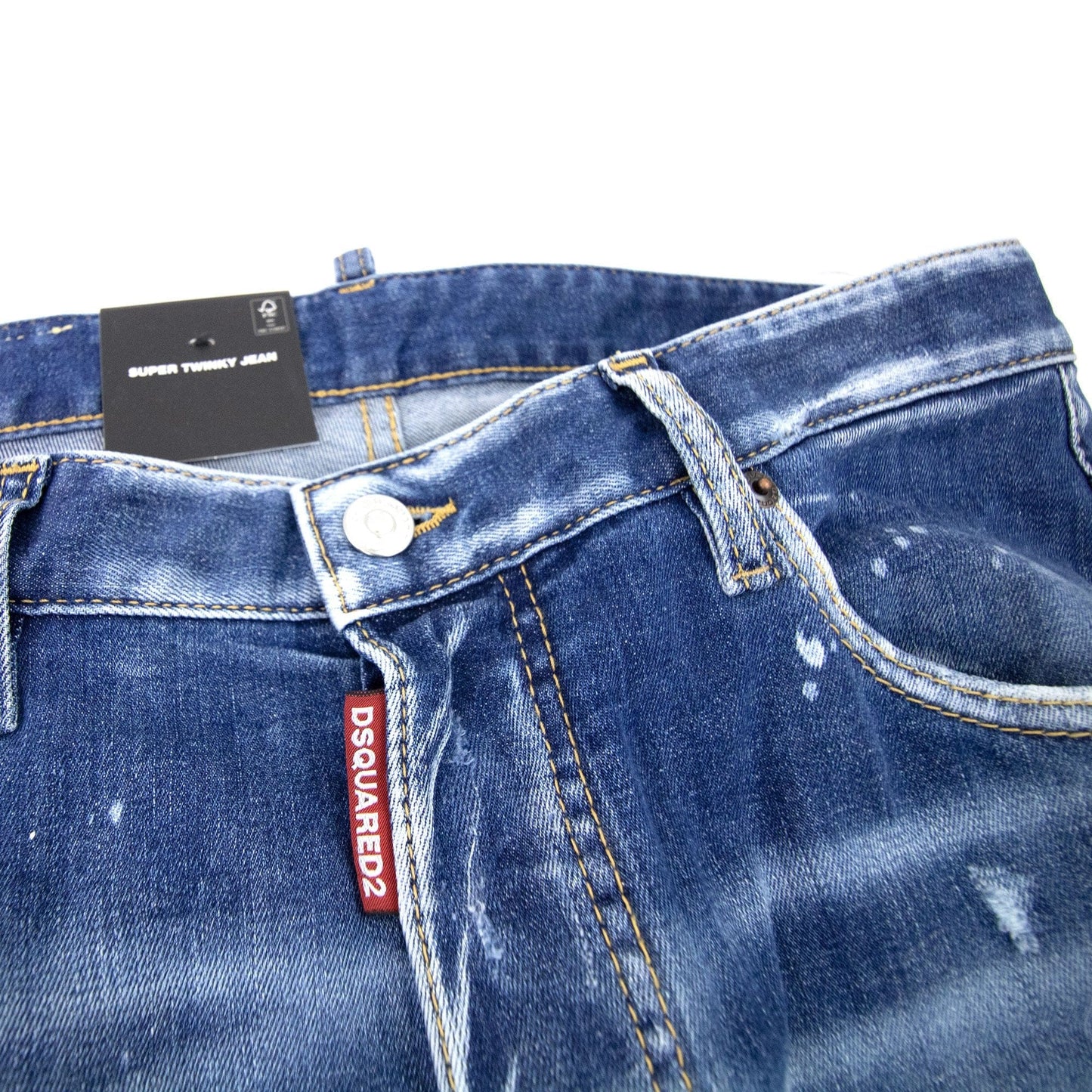 Dsquared2 Super Twinky Peekaboo Wash Jean Denim