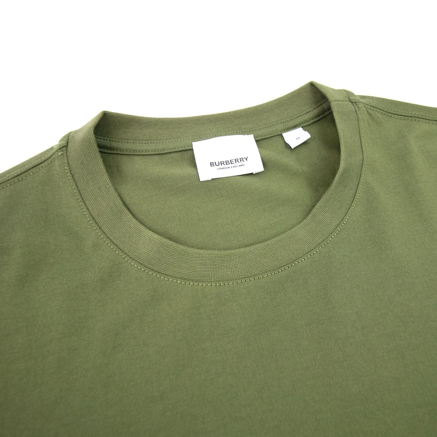 Burberry Horseferry Print Cotton Oversized T-shirt Olive