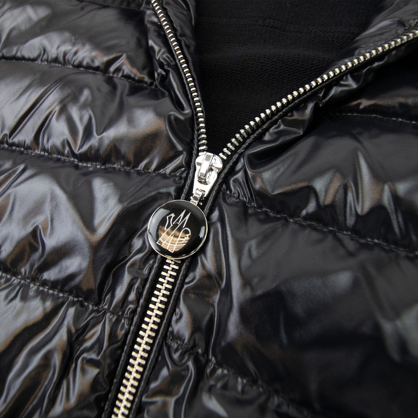 Moncler Padded Hooded Cardigan Black 999