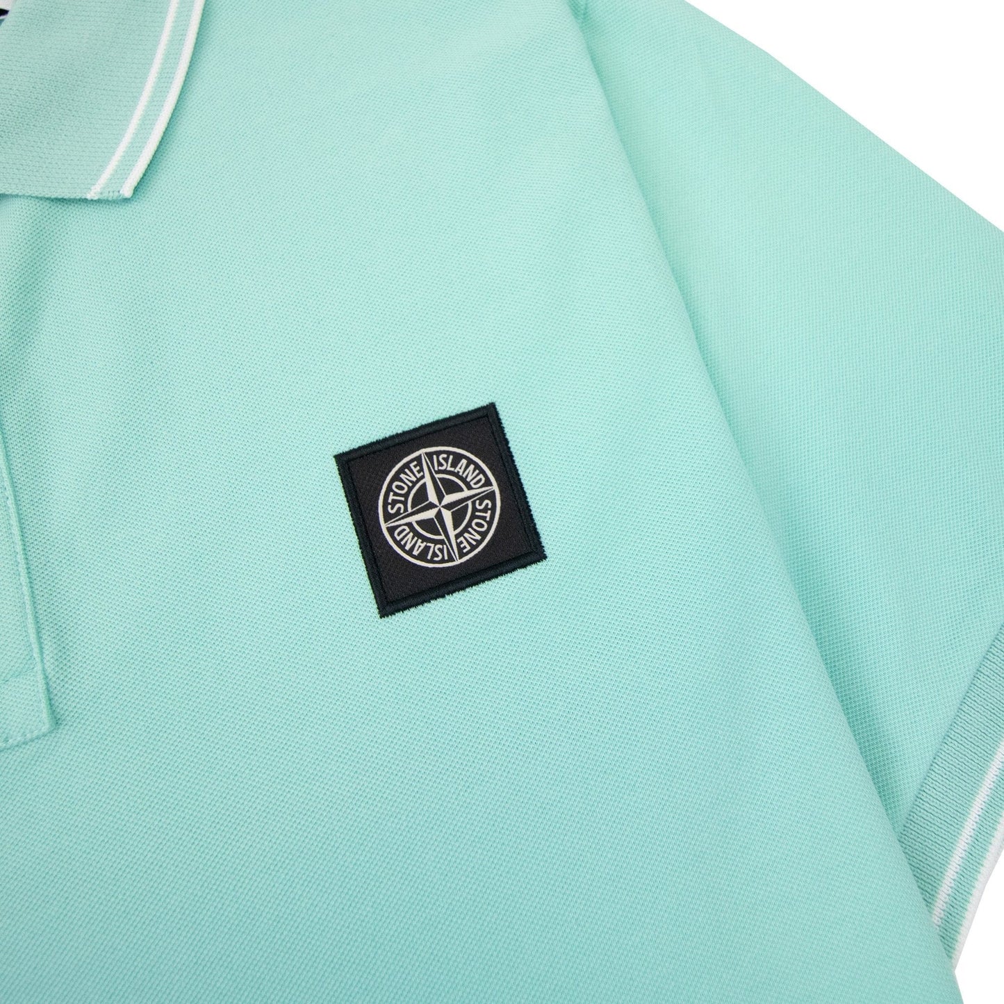 Stone Island 22s18 Slim Fit Polo Shirt Mint Green V0044