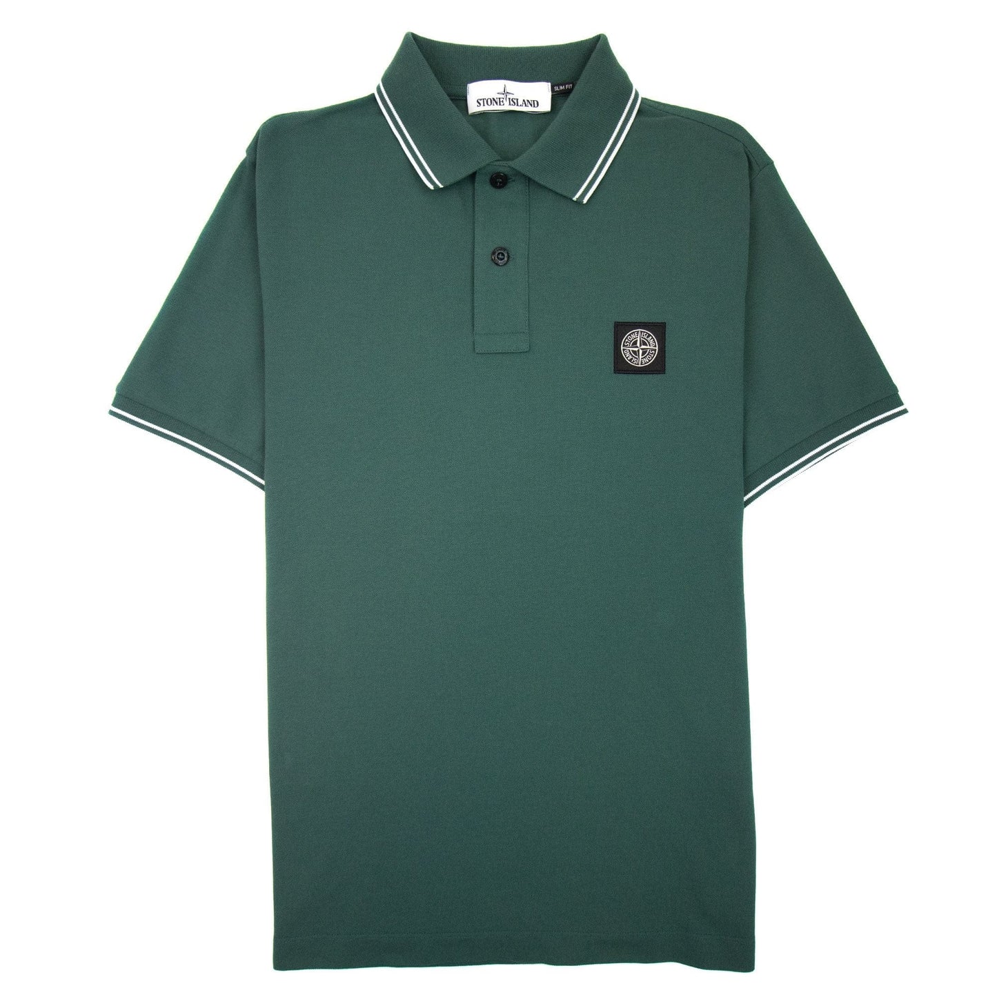 Stone Island 22s18 Slim Fit Polo Shirt Green V0057
