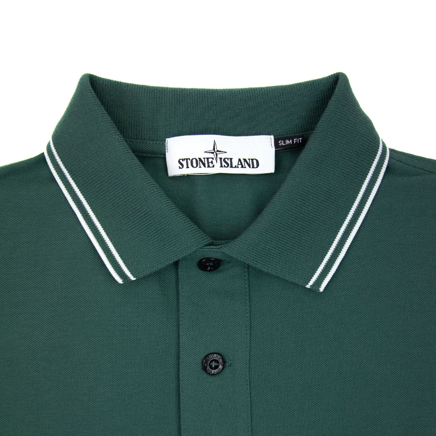 Stone Island 22s18 Slim Fit Polo Shirt Green V0057
