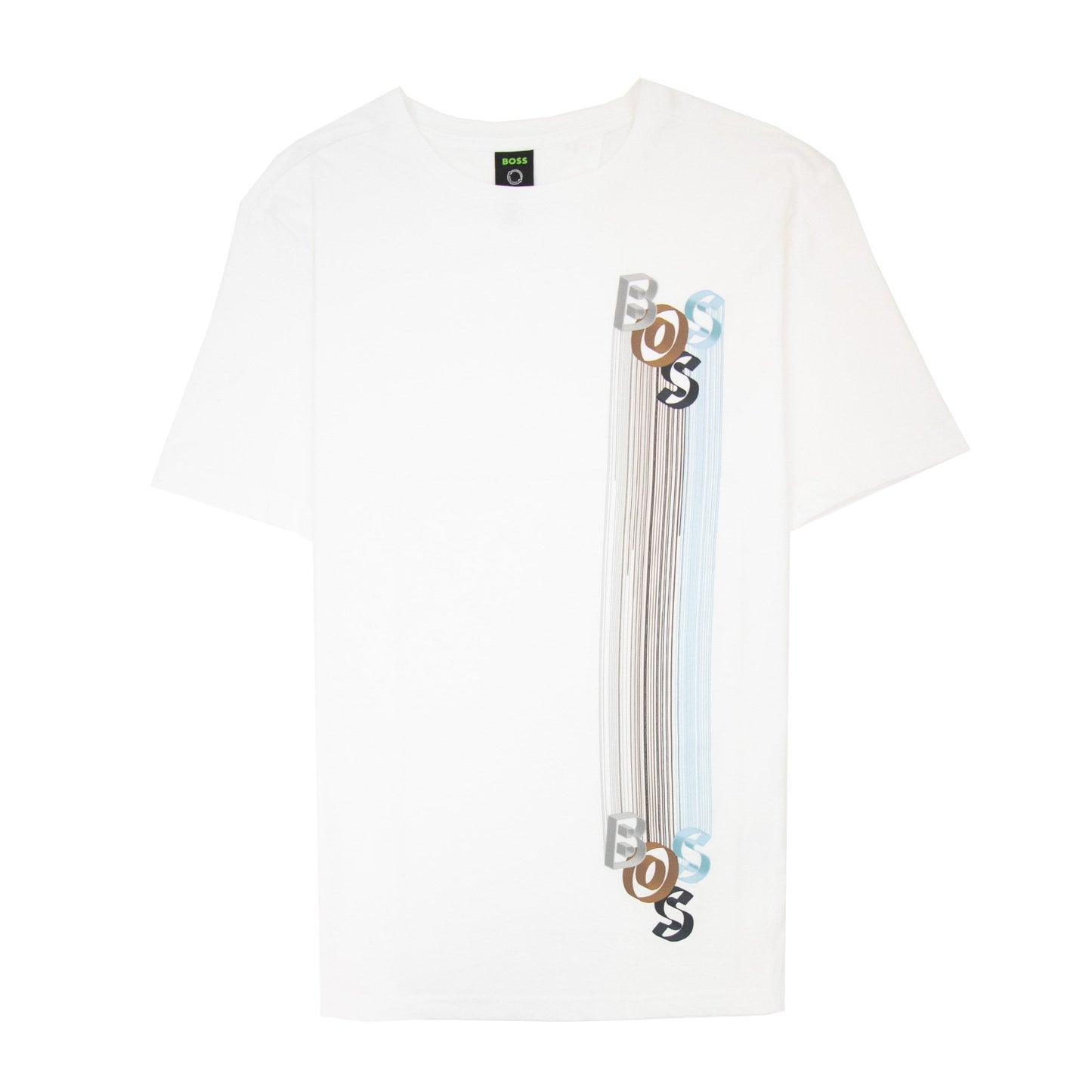 Hugo Boss Tee 2 Artwork Logo T Shirt White 100