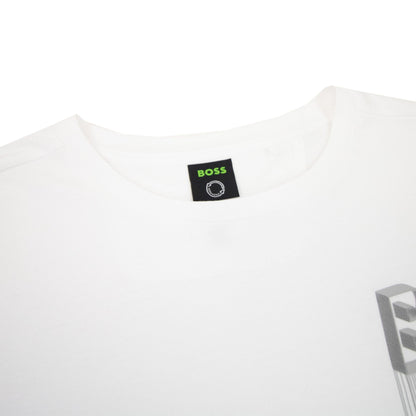 Hugo Boss Tee 2 Artwork Logo T Shirt White 100