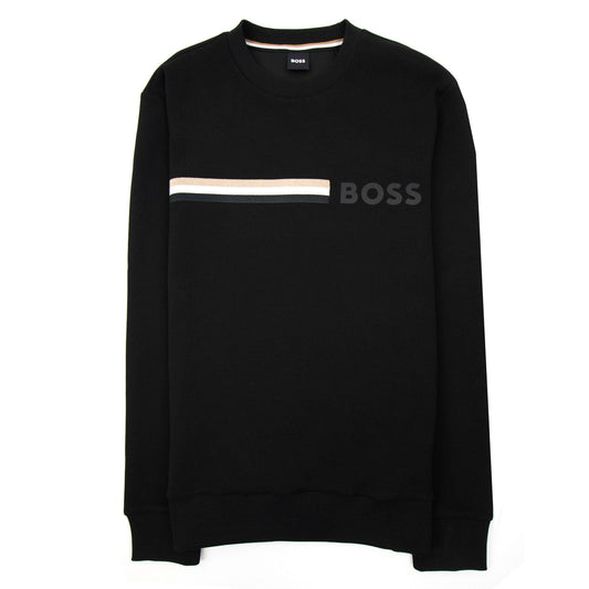 Hugo Boss Stadler 94 Textured Sweatshirt Black 001