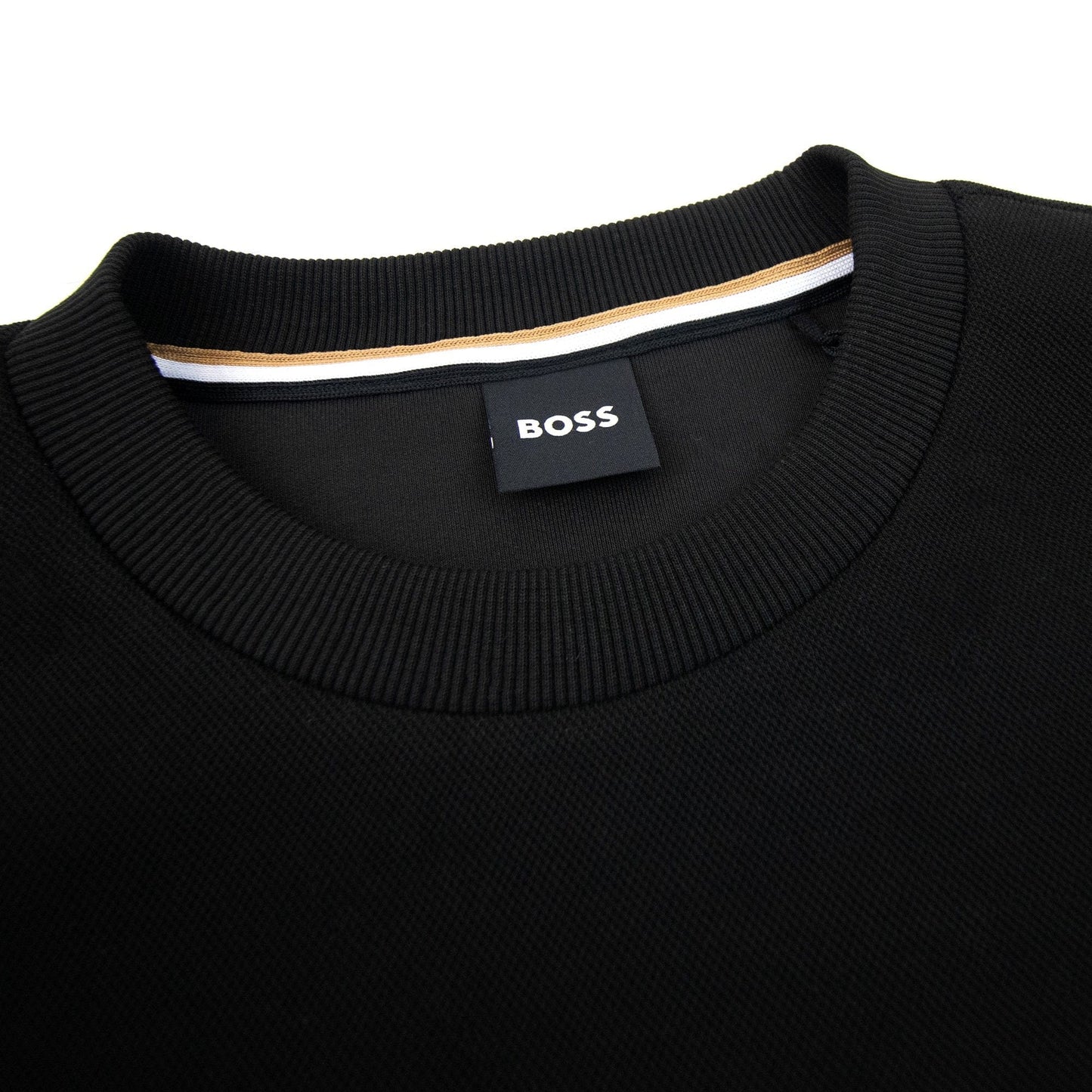 Hugo Boss Stadler 94 Textured Sweatshirt Black 001