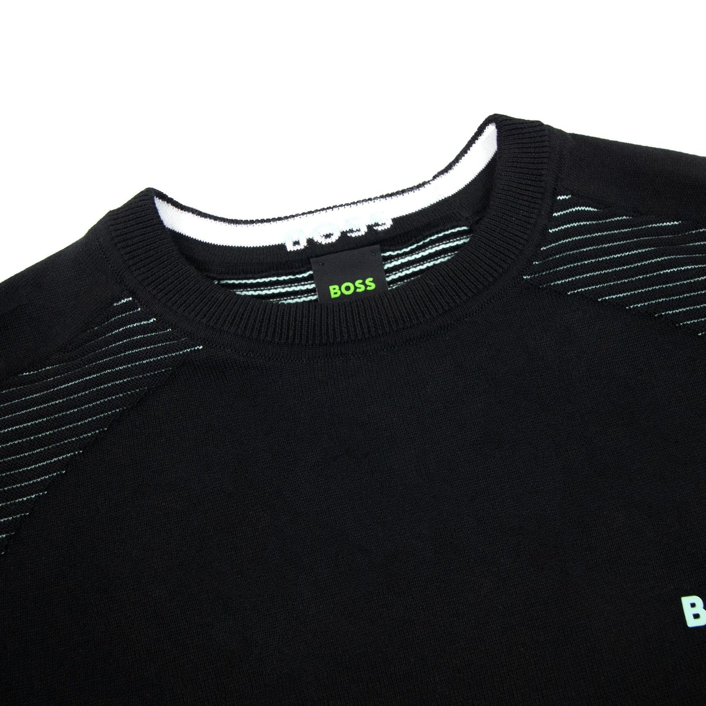 Hugo Boss Ramal Two Tone Stripes Sweater Black 001