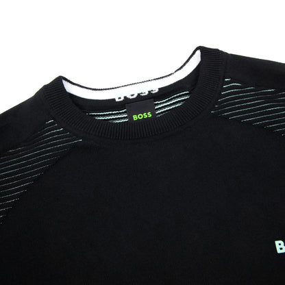 Hugo Boss Ramal Two Tone Stripes Sweater Black 001