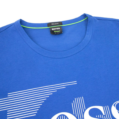 Hugo Boss Tee 1 Logo T Shirt Blue 420