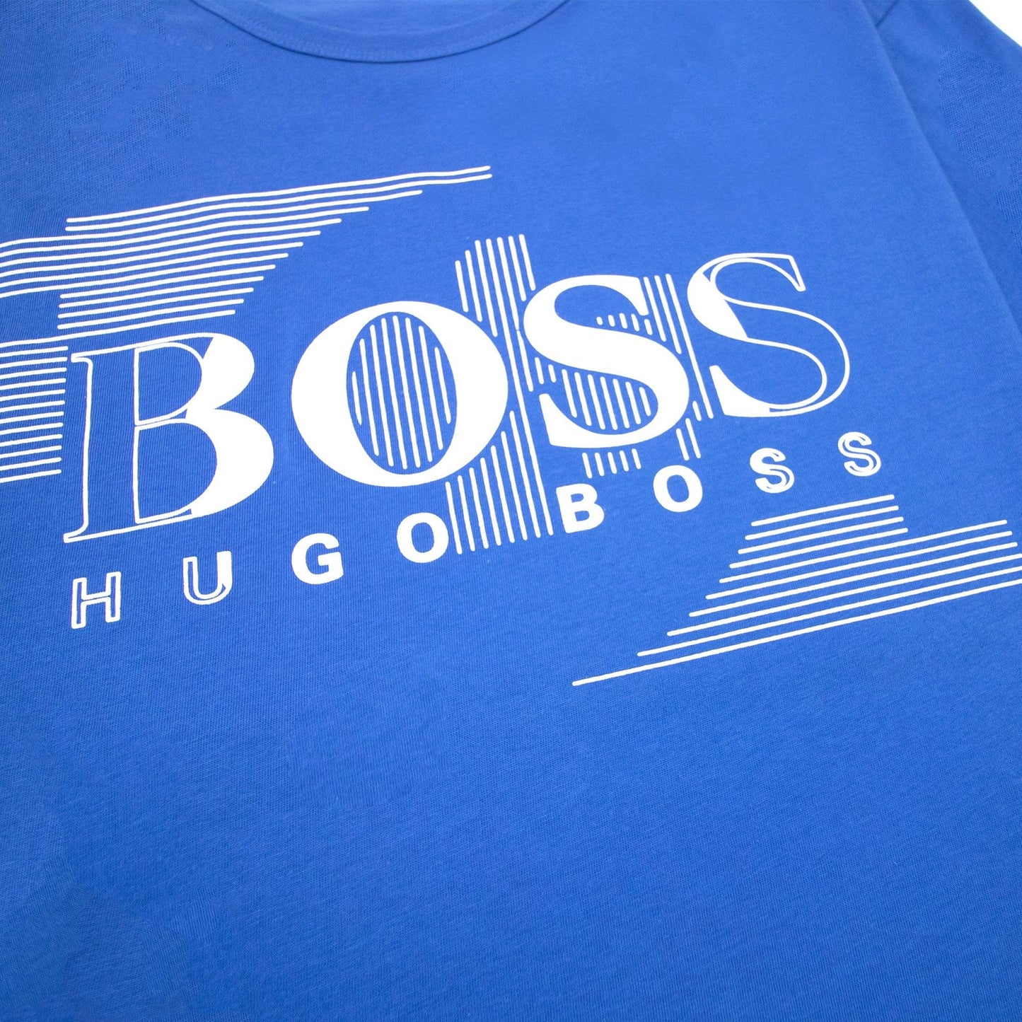 Hugo Boss Tee 1 Logo T Shirt Blue 420