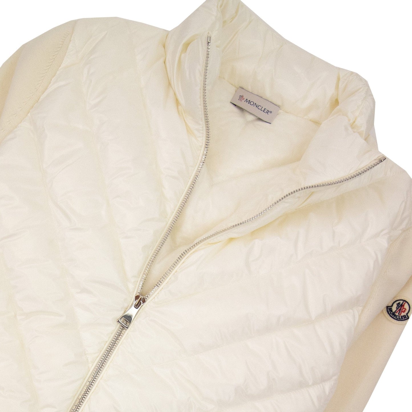 Moncler Women Padded Wool Cardigan Off White 034