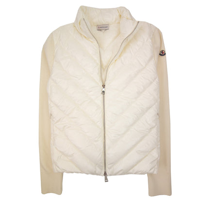Moncler Women Padded Wool Cardigan Off White 034