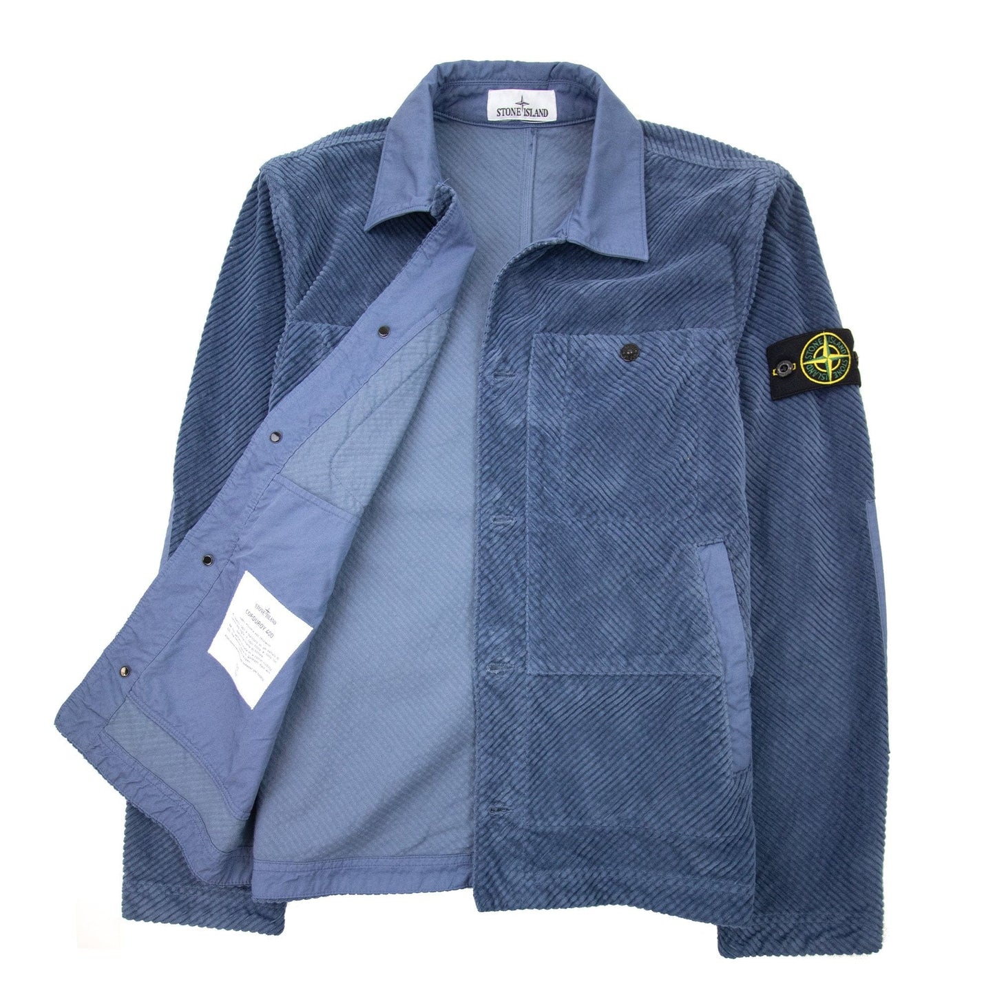 Stone Island Q0411 Corduroy 400 Blue V0024