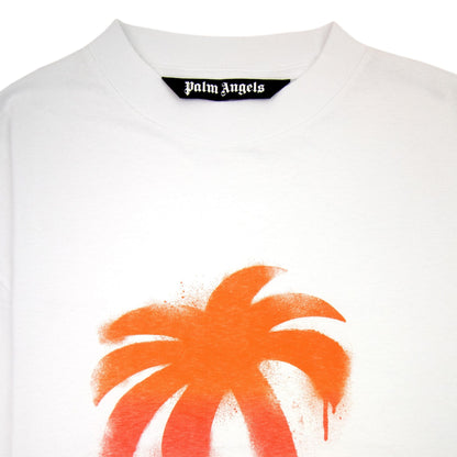 Palm Angels Sprayed Palm Classic Tee White