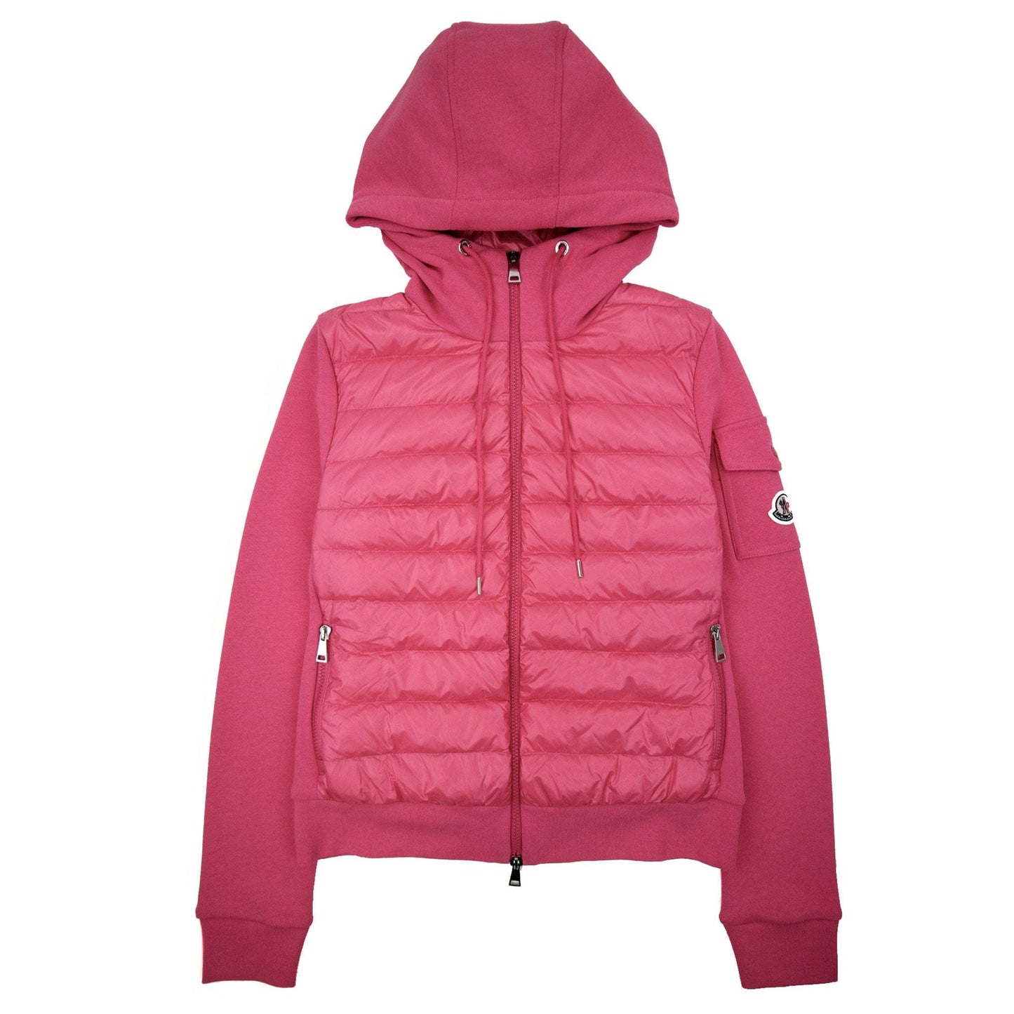 Moncler Women Maglia Hoodied Cardigan Pink 546