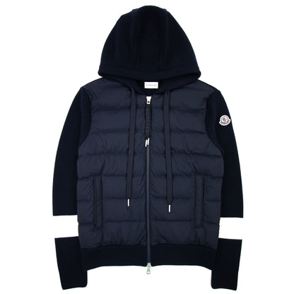 Moncler Stripe Sleeve Hybrid Cardigan Navy 742