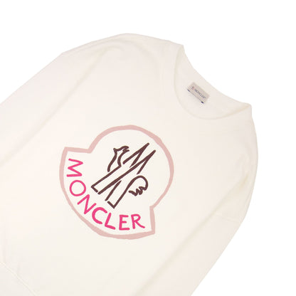 Moncler Women Logo Sweatshirt Off White 032