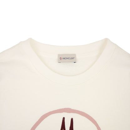 Moncler Women Logo Sweatshirt Off White 032