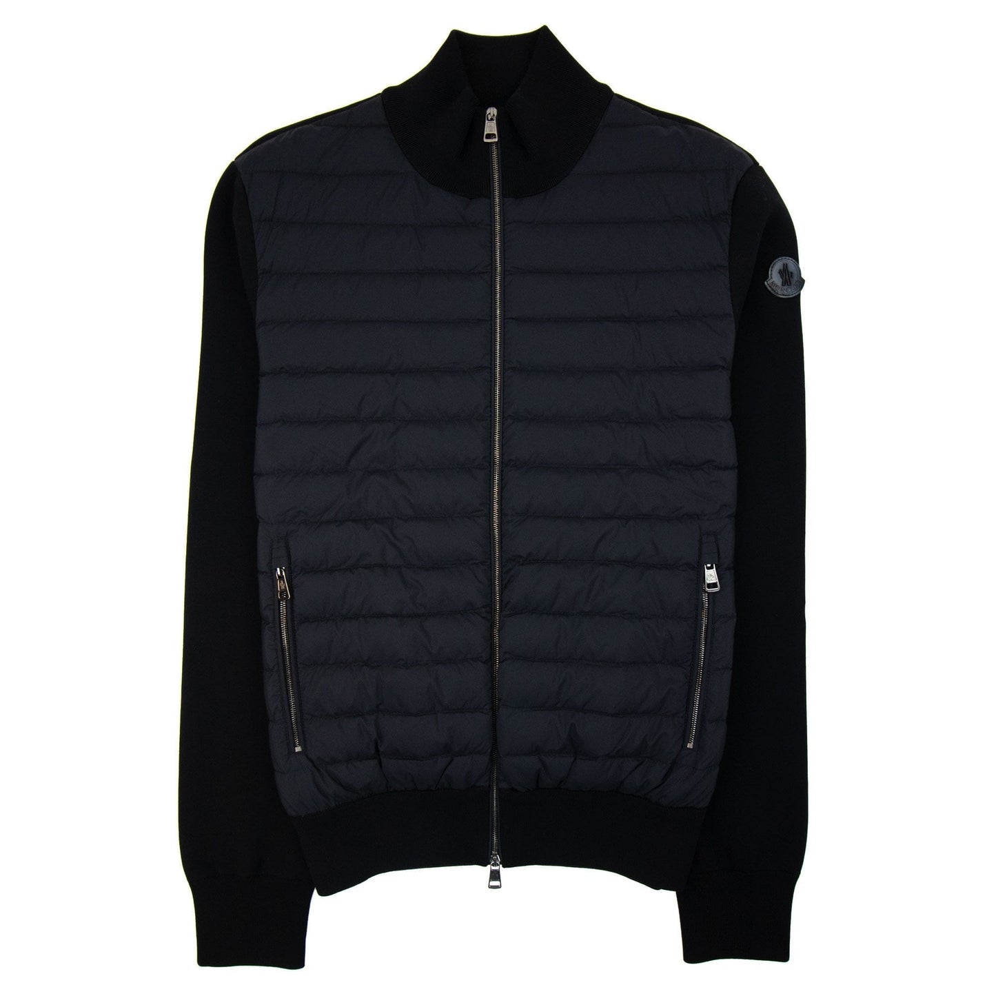 Moncler Padded Cotton Cardigan Black 999