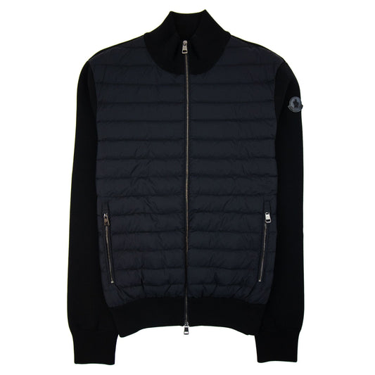 Moncler Padded Cotton Cardigan Black 999