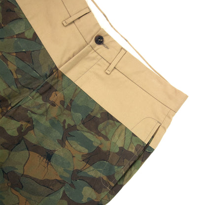 Moncler Camo Cotton Shorts Beige
