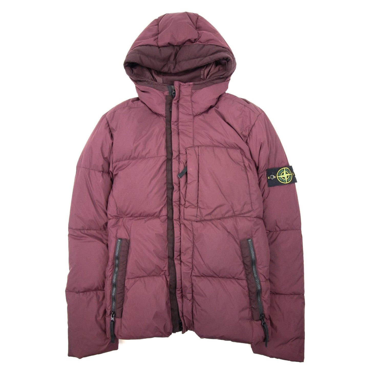 Stone Island 40223 Crinke Reps Ny Down Jacket Burgundy V0012