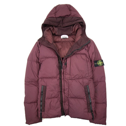 Stone Island 40223 Crinke Reps Ny Down Jacket Burgundy V0012