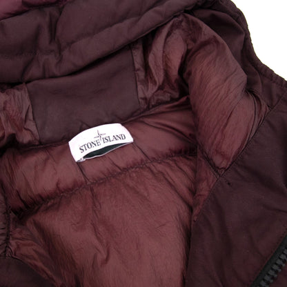 Stone Island 40223 Crinke Reps Ny Down Jacket Burgundy V0012
