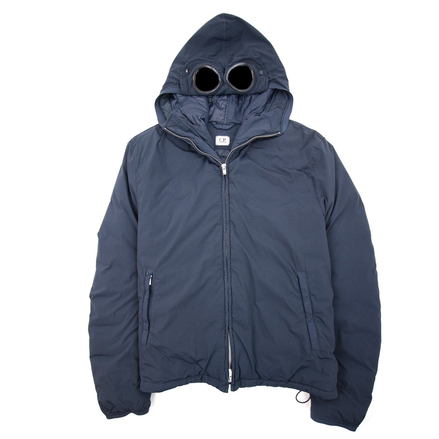 Cp Company Padded Parka With Goggle Hood Navy 881