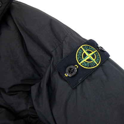 Stone Island Junior Garment Dyed Crinkle Reps Ny Down Jacket Black Voo29