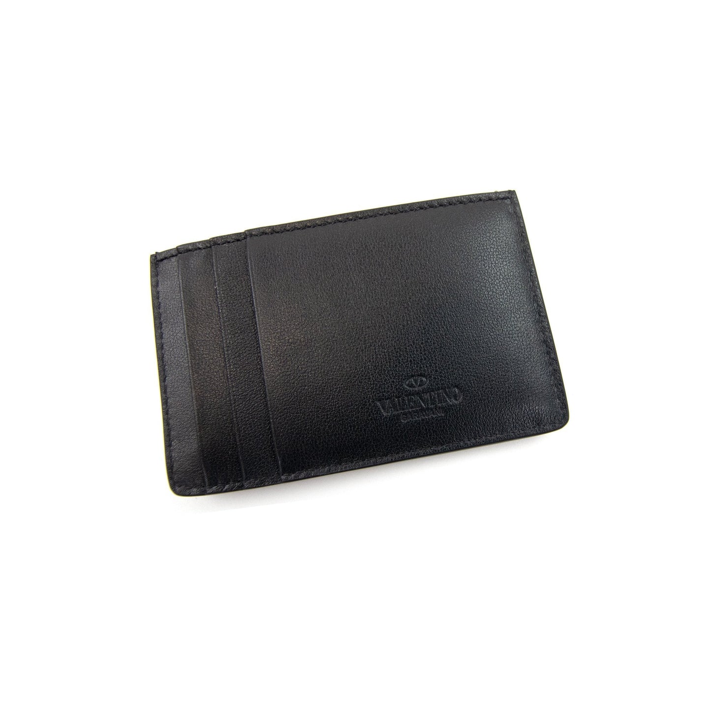 Valentino Rockstud Card Holder Black