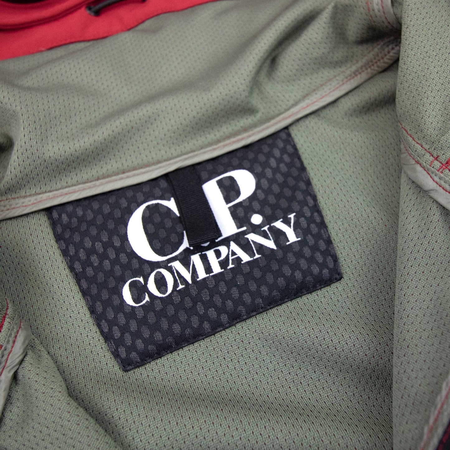 Cp Company Soft Shell Google Jacket Red 559
