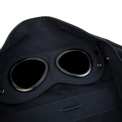 Cp Company Soft Shell Goggle Jacket Navy/black