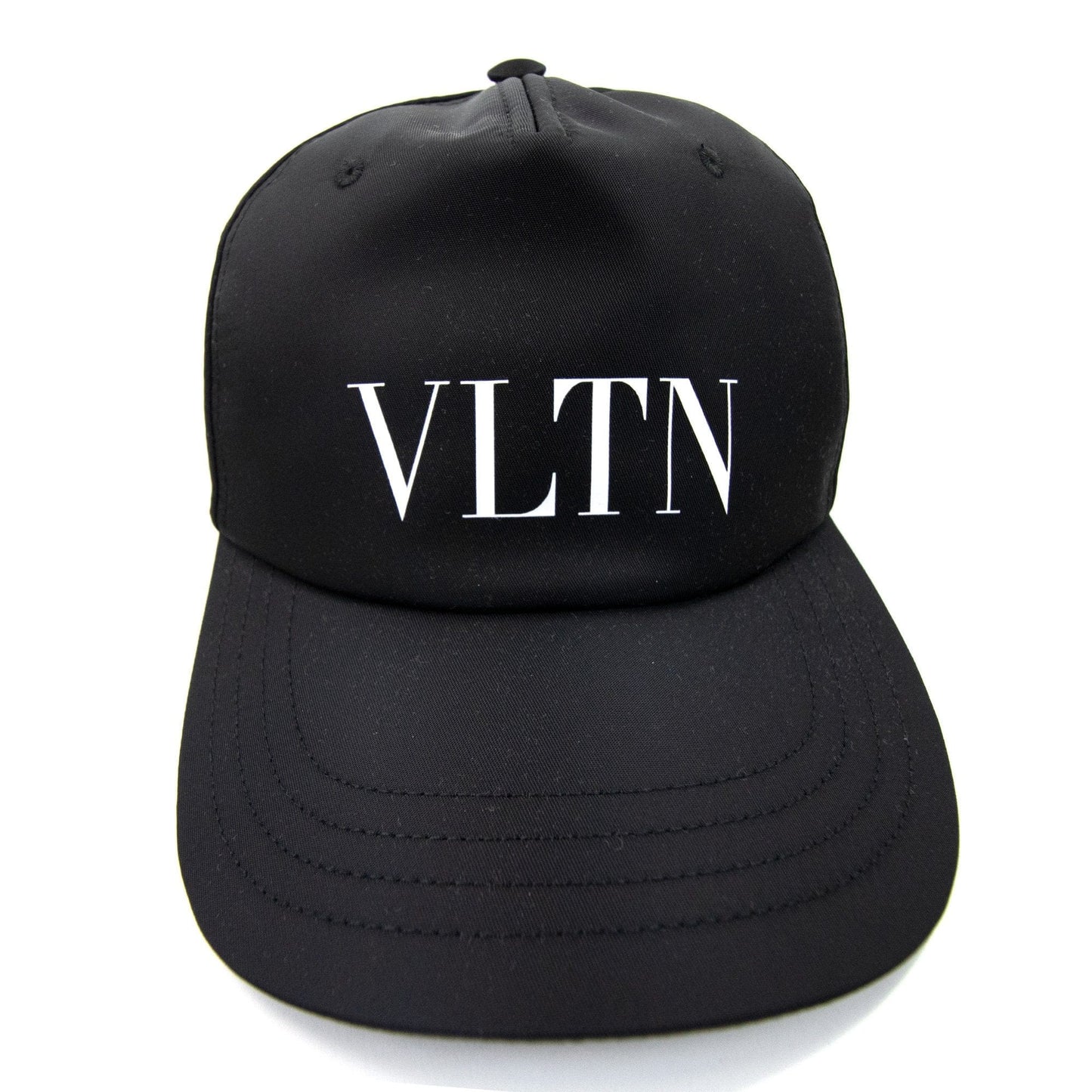 Valentino Vltn Nylon Baseball Cap Black