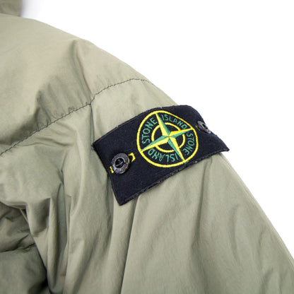 Stone Island Crinkle Reps Down Parka Jacket Khaki V0068