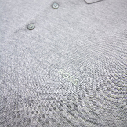 Hugo Boss Bono-l Embroidered Logo Knitted Polo Grey 041