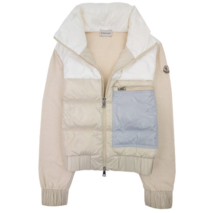 Moncler Women Zip Up Cardigan White Stone 201