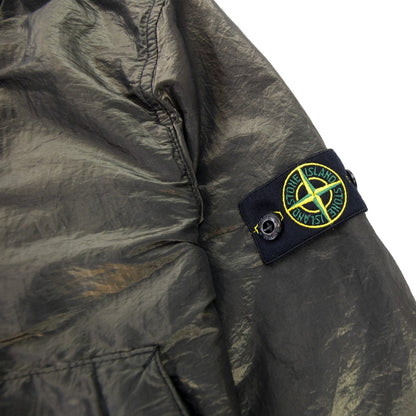 Stone Island Junior 40737 Iridescent Effect Bomber Jacket Khaki V2029