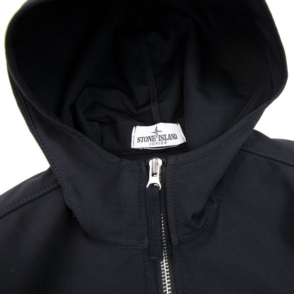 Stone Island Junior 640134 Light Soft Shell-r Jacket Black V0029