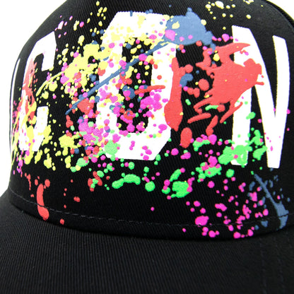 Dsquared2 Icon Splatter Cap Black