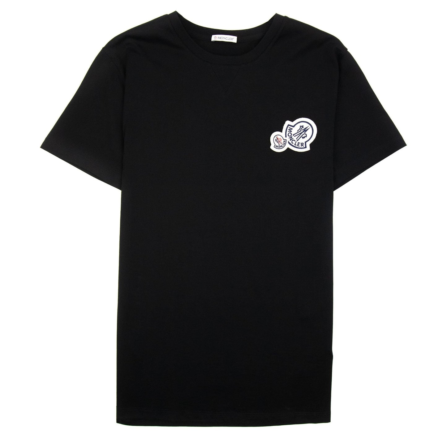 Moncler Double Logo T Shirt Black 999